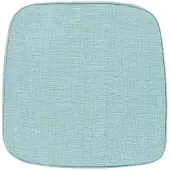 Unique living - Wickerstoel kussen Senna outdoor - Light Blue - 46x47x4cm