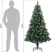 vidaXL Kunstkerstboom 180 cm PVC en Metalen Groen