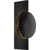 Globo LED-wandlamp Jasper, zwart, Woon-/ Eetkamer, metaal, Modern, LED wandlamp