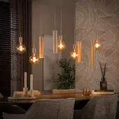 Hoyz Collection - Hanglamp Vela - Beige - 28x120x150 cm