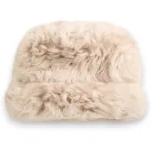 Gant Dames Beige shearling muts (OSFA), Klassiek, Leer 4901036