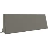 vidaXL Rugkussen SOEST 100% Polyester Grijs 120 x 20 x 40 cm