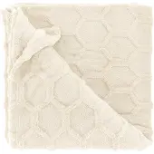 Unique living plaid thor dove white 150x200cm