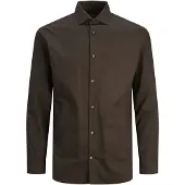 Jack & Jones Overhemd 'JPRBLAparker' donkerbruin