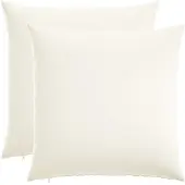 vidaXL Kussensloop 2 st HEERLEN Wit 55 x 55 cm Stof