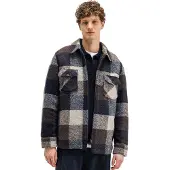 Butcher of Blue overshirt bruin geruit met borstzak