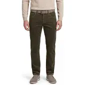 Gardeur rib chino donkergroen