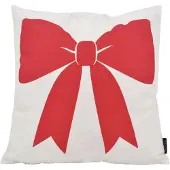 NOVÉE Christmas Bow Kussenhoes | 45x45 cm | Katoen/Polyester