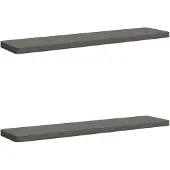 vidaXL 2-delige Bankkussens VUGHT 2 st 100% Polyester Grijs