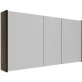 Saniclass Holz Pure spiegelkast – 120x63x16cm – Eiken charcoal