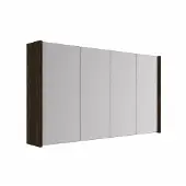 Saniclass Holz Atelier spiegelkast – 140x63x16 cm – met zijpanelen – Eiken charcoal