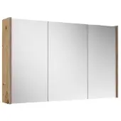 Saniclass Prime Spiegelkast - 100x63x16cm - inclusief zijpanelen - Rustiek Eiken