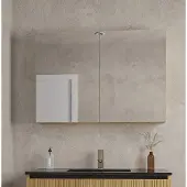 Saniclass Holz Base spiegelkast – 100x70 cm – Eiken