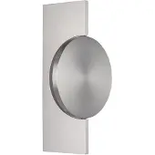Globo LED-wandlamp Jasper, alu / grijs / zink, Woon-/ Eetkamer, metaal, Modern, LED wandlamp