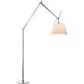Artemide Tolomeo Mega Terra vloerlamp perkament schakelaar Ø 32 cm