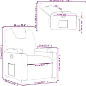 vidaXL Relaxfauteuil Crème Kunstleer