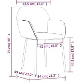 vidaXL Eetkamerstoelen 2 st stof en kunstleer zwart