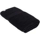 Tendance Serviette de bain 90 x 150 cm 100 % coton noir