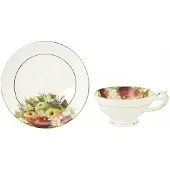 Marco polo Elegante Porseleinen Kop en Schotel 170ml set Appelbloesem Motief