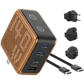 Bmx GaNsta 140 Watt USB-C Oplader Met Display Oranje