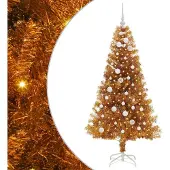 vidaXL Kerstboom met 150 LED met standaard Goud 150 cm PET