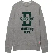 Superdry Sweatshirt 'Athletic' marine / grijs gemêleerd