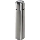 Basic RVS Thermos Fles 1000 ml - Dubbelwandig met Metalen Mok