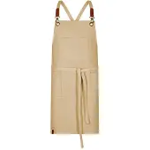 Exner - Bib Apron Canvas - Sand - 80 x 70 cm