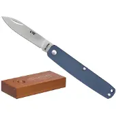 Fällkniven Zakmes Legal to Carry Blauw Folder, Laminated