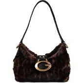 GUESS Schoudertas 'Camden' bruin / zwart