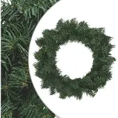vidaXL - Kerstkrans - Groen - Ø - 30 - cm - PVC