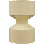 Woood Hidde Bijzettafel - Metaal - Geel - 47x30x30