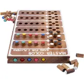 Engelhart Master Color – Houten Strategiespel – Kleurcode Raadspel – Logisch Denkspel – 2 Spelers – Acaciahout –