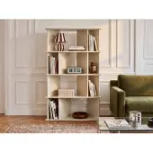 Vente-unique Boekenkast met 10 nissen in MDF - Beige - MORENCI