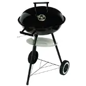Floraland Koolgrill met rooster, plank en wielen, inclusief deksel