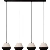 Lucide KALA - Hanglamp - 4xE14 - Taupe