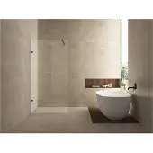 Wiesbaden Inloopdouche less 90x200 cm 8 mm nano helder glas gunmetal