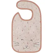 Trixie Slabbetje - Mrs. Cat - Zachte Badstof - 100% Biologisch Katoen - Met Drukknopjes - Roze