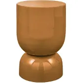 Woood Hekla Bijzettafel - Metaal - Oranje - 47x32x32