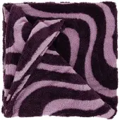Unique living plaid maud dark purple 150x200cm