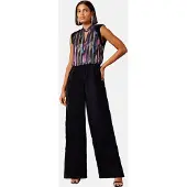 Love & roses Jumpsuit goud / lila / pink / zwart
