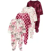 Next - Meisjes - Set van 4 babypyjama's met tweewegritssluiting - Crème