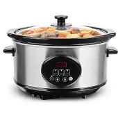 Emerio SC-129406, Slowcooker, 3,5 L, Digitaal display, Warmhoudfunctie, Zwart