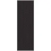 vidaXL Deurmat 60x180 cm zwart