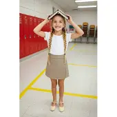 Trendyol TRENDYOLKIDS Meisjes Beige Effen Kort / Mini Basic A-lijn Rokken