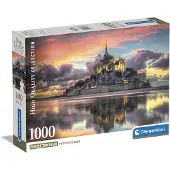 Clementoni Puzzle Compact Le magnifique Mont Saint-Michel 1000 pièces