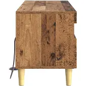 vidaXL LED-TV-kast ARNHEM, 100 x 35 x 43 cm, gerecycled hout, houtvezelplaat