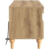 vidaXL LED-TV-kast ALKMAAR, 81 x 35 x 43 cm, Artisan-eikenhout
