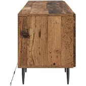 vidaXL LED-TV-kast ZWOLLE, 153 x 35 x 43 cm, gerecycled hout, houtvezelplaat