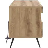 vidaXL LED-TV-kast, gerecycled hout, houtvezel